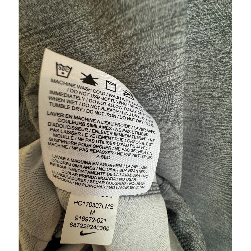 Nike Pro Hyperwarm Pullover 1/2 Zip Athletic Running Top Grey/Black Women's Med - Picture 8 of 8